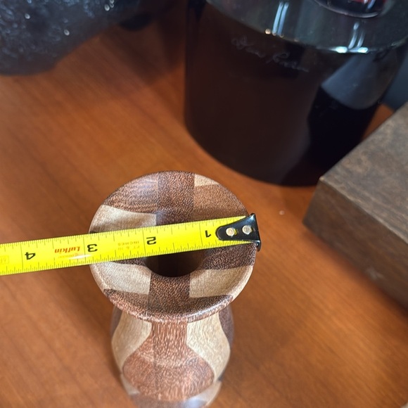 Handcrafted, vintage wood handle holder, heavy gorgeous execution - Picture 5 of 6